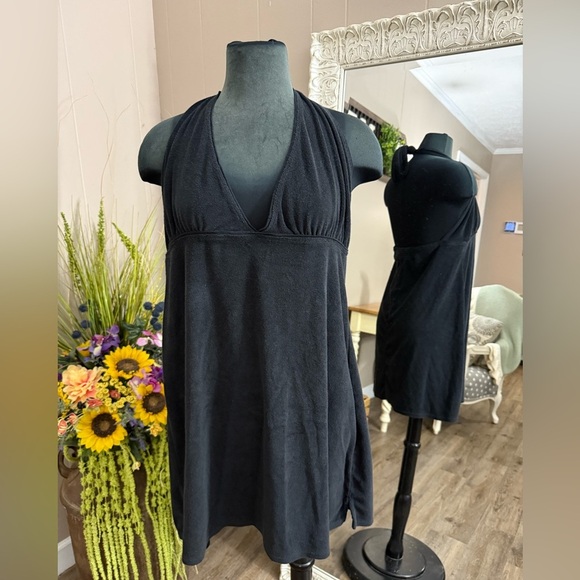 Kim Rogers • Halter Neck Terry Cloth Swim Coverup Dress - Picture 7 of 8